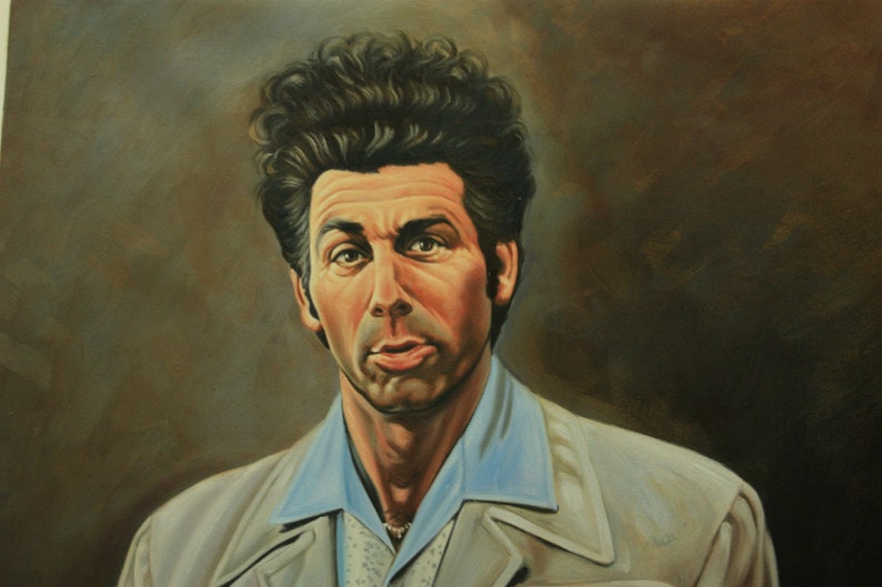 Seinfeld Cosmo Kramer reproduction painting, 24x36. 100% money back guarantee image 1