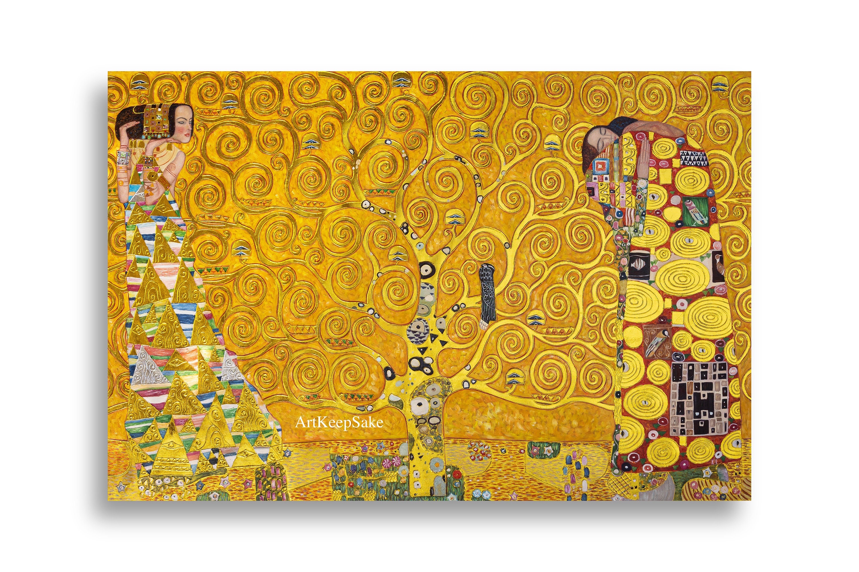 Gustav Klimt Tree of Life Reproduction Oil Painting on Canvas pic