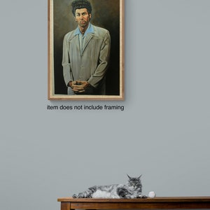 Seinfeld Cosmo Kramer reproduction painting, 24x36. 100% money back guarantee image 3