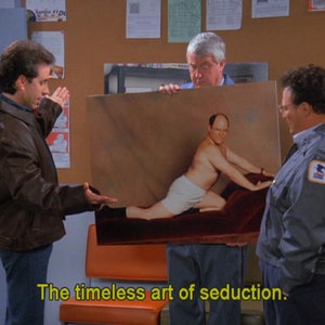 Seinfeld George Costanza Timeless Art of Seduction hand painting on canvas, 24x36, 100% money-back guarantee image 5