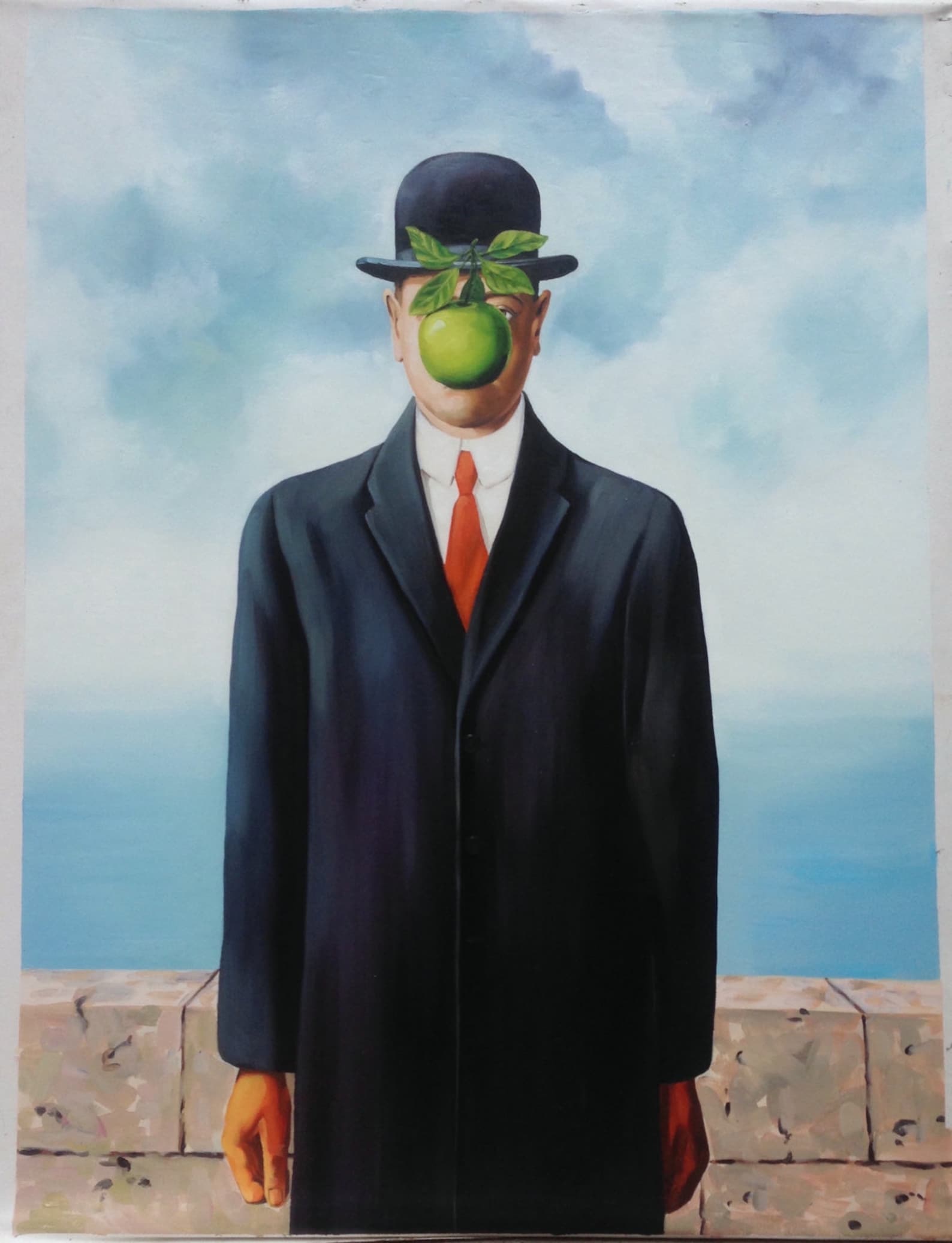 El Hijo del Hombre reproducción pintura al óleo sobre lienzo | Etsy