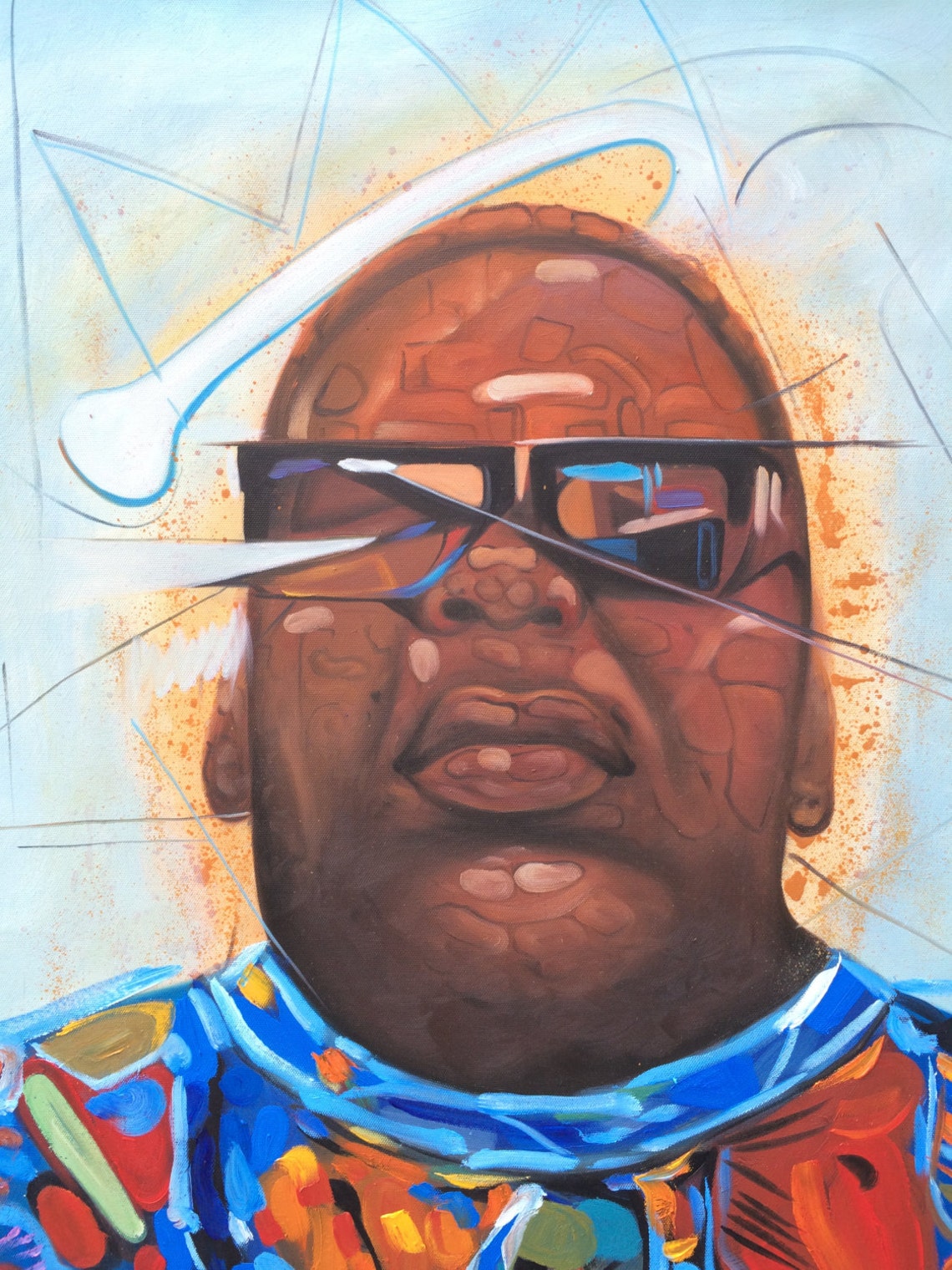 Notorious B.I.G. Biggie Smalls original oil painting on Etsy