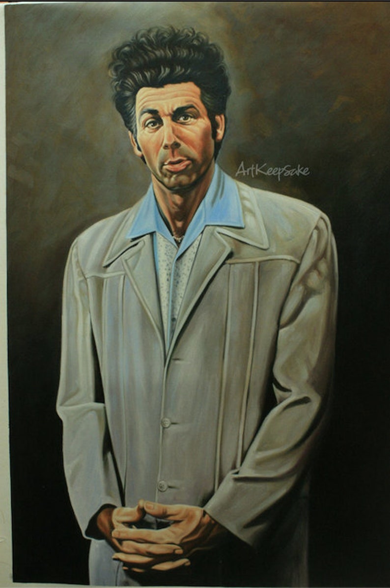 Seinfeld Cosmo Kramer reproduction painting, 24x36. 100% money back guarantee image 2