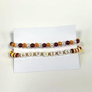 Gophers Maroon and Gold Bracelet