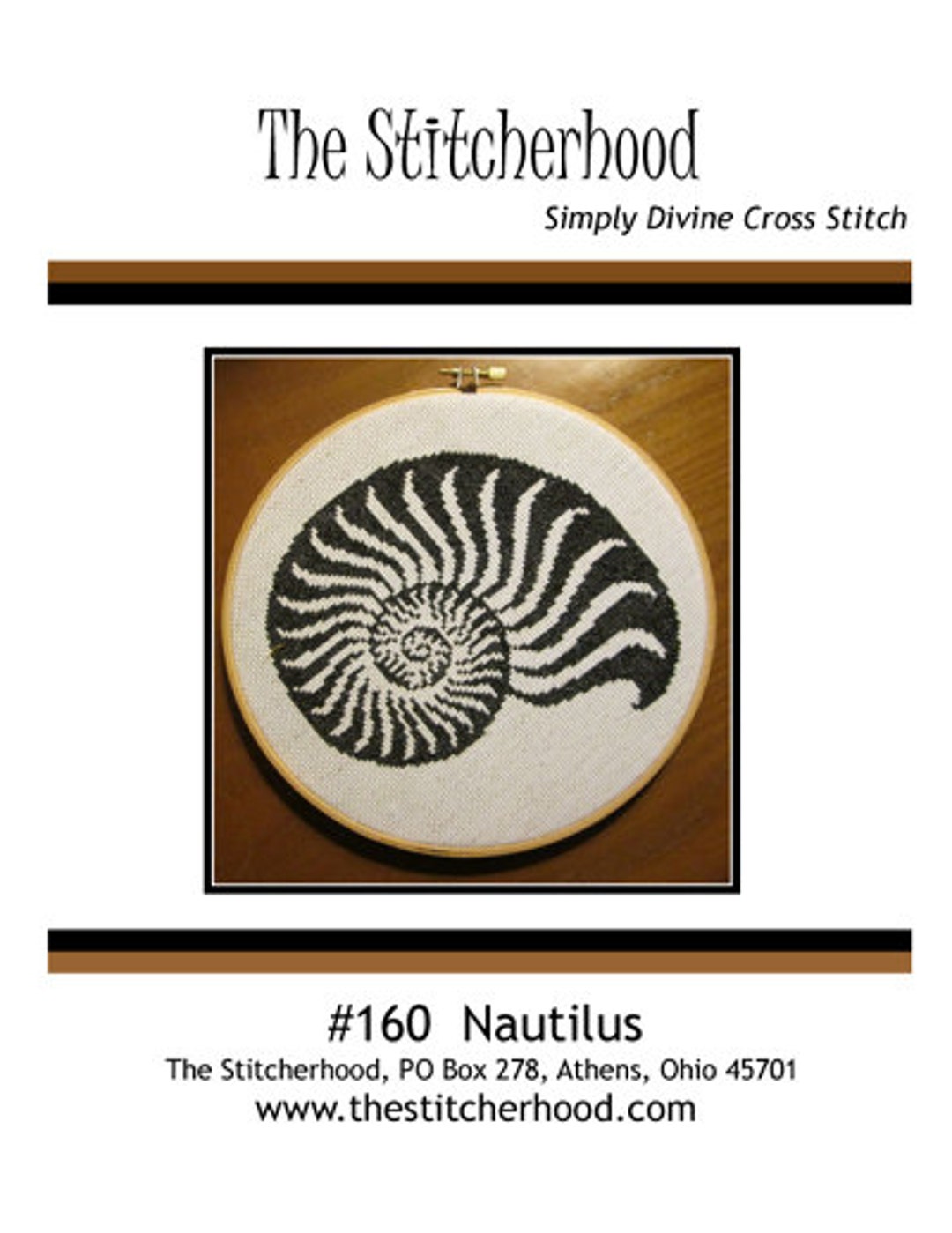 Cross Stitch Pattern PDF Emailed Nautilus Beach Sea Ocean Shell ...