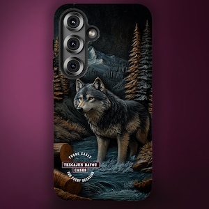 iPhone Wolf Case: Outdoor 3D Design - Shock Absorbing Cover