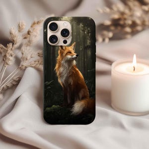 Wildlife Phone Case, Red Fox Design (Fits iPhone, Samsung, Google Pixel)
