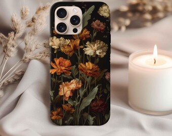 Floral Phone Case: Fall Design Protective Cover (iPhone, Samsung, Pixel)