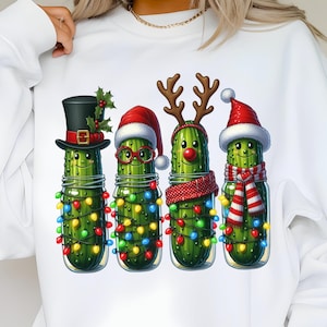 Christmas Pickles Shirt PNG, Funny Christmas Pickle Png, Funny Christmas Pickle Tree Ready To Press, Christmas Pickles, Holiday Cucumber png