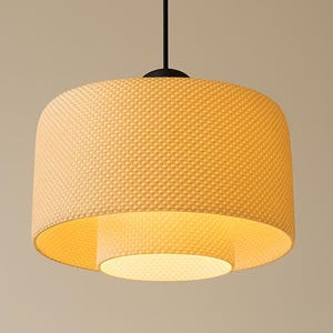 LOLA | Designer moderne moderne hanglamp uit het midden van de eeuw | Sculpturale hanglamp | 3D-geprinte verlichtingsarmatuur