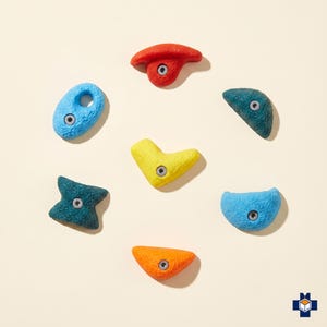 Imanes para nevera con forma de presas de escalada, juego de 3 a 12 unidades para búlder, 25 colores / GRIPZ