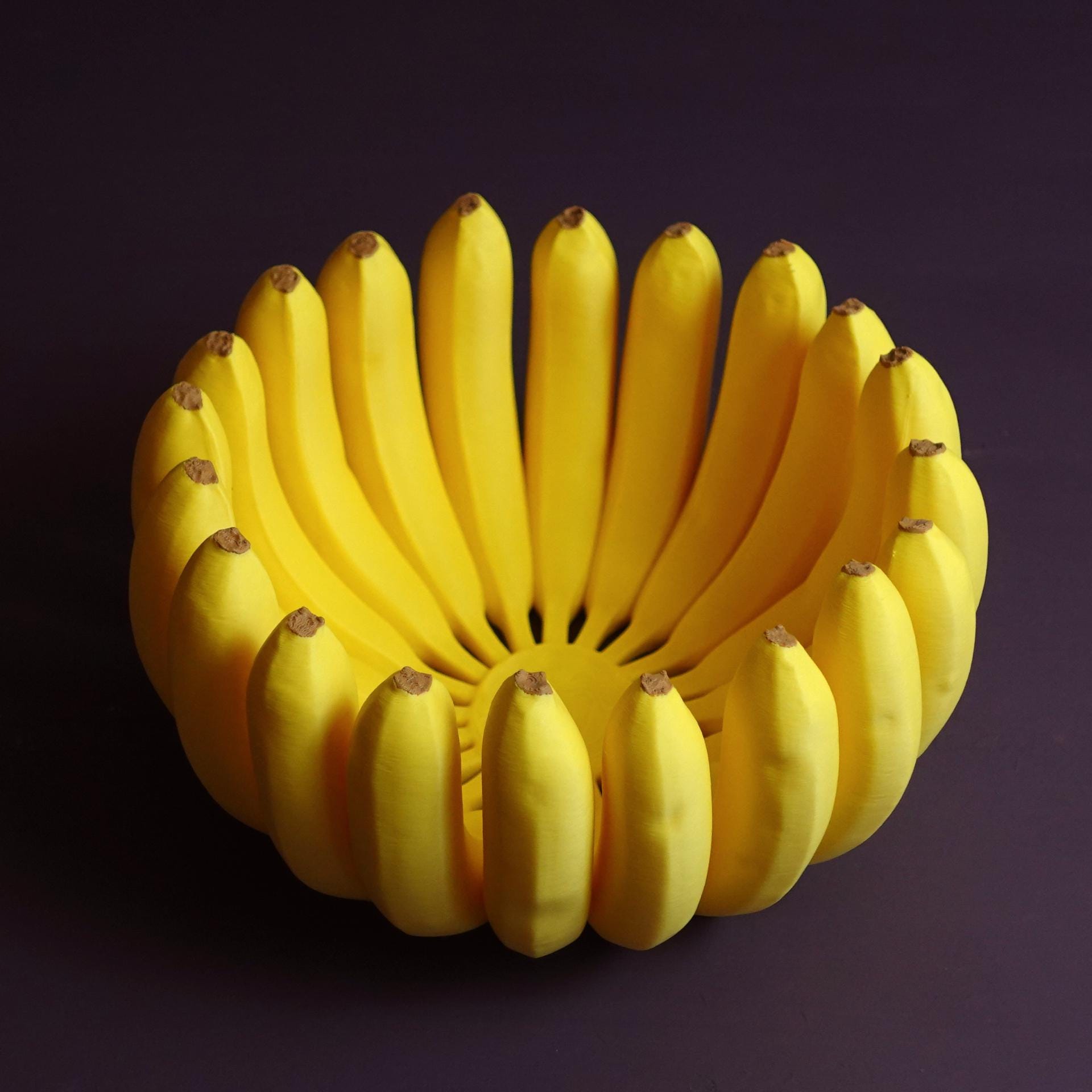 【3月期間限定特価】3Dアート　MULTIPLE BANANA 3D TROPIC | Playful Fruit-inspired Banana Bowl Shaped Like a Banana
