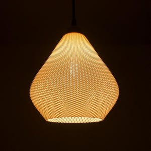 AERO | Modern Pendant Light - Custom Boho Mid Century Lampshade, Choice of Size and Color