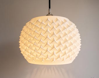 Starburst Pendant Light, Geometric Boho Ceiling Shade, 25 Colors, Plug-In or Hardwired | SOLFERINO