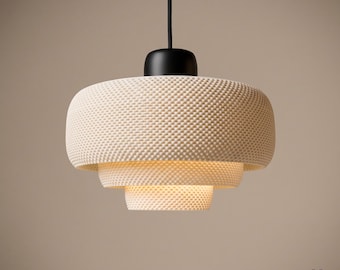 Tiered Pendant Light, Stacked Dome Mid-Century Shade, 25 Colors, Plug-In or Hardwired | RAVELLO