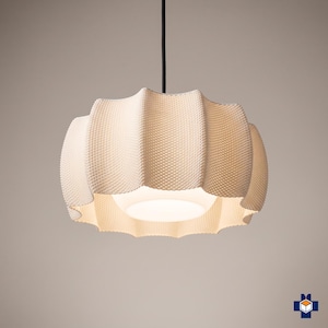 Pendant Light, Soft-Glow Diffuser Boho, 30+ Colors, 5 Sizes — 3D Printed | KARA