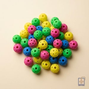 Pickleball Beads for DIY Bracelets, 3D Printed 25-Pack in 30+ Colors | PICKLETS