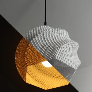 SOFIA | Boho Pendant Light Shade - Mid-Century Modern Hanging Lamp, Choice of Size and Colors