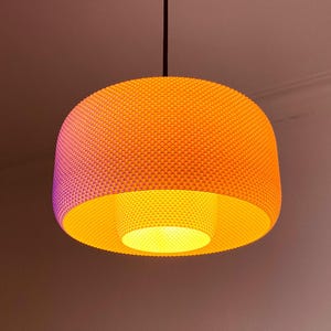 LOLA | Mid Century Modern Hanging Light - Custom Chandelier Lampshade, Choice of Size and Colors