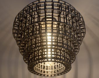 FOUNDRY | Modernist Pendant Light - Custom Statement Chandelier Lampshade, Choice of Size and Colors