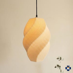 Spiral Chandelier Pendant Light, Twisted Vintage Boho, 30+ Colors, 5 Sizes — 3D Printed | JOSEFINA