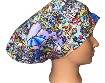 Friends Stretchy Euro Style Scrub Hat