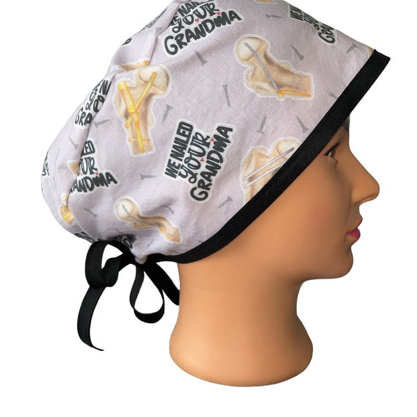 Nailed Grandma Pixie Style Scrub Hat