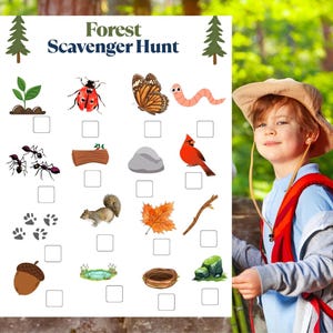 Scavenger Hunt, Outdoor Adventure: Nature Scavenger Hunt for Kids, Kids Nature Exploration Scavenger Hunt, Fun Nature Scavenger Hunt
