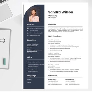Moderne CV-sjabloon | Bewerkbaar professioneel cv en sollicitatiebrief CV | ATS-vriendelijk cv-ontwerp | Direct downloaden