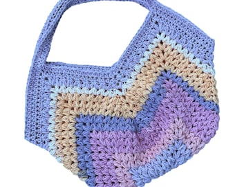 Puff Stitch Crochet Market Bag | Beach Bag