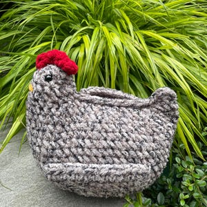 Chicken Pouf eReader Holder / Book Gift / Crochet / Plushie
