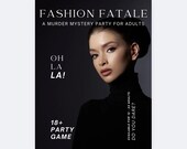 Fashion Fatale Murder Mystery Party – Paris Theme, Adult Party Game (Digital Download)