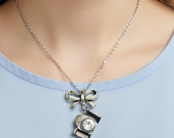 Photographer Jewelry-Camera Gift-Camera Necklace-Camera Pendant Necklace-Photographer Necklace-Photo Necklace-Silver Camera-Camera Gift