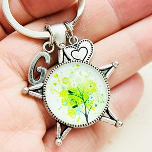 Tree keyring personalized for christmas gift
