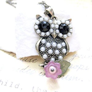 Owl Necklace, Owl Jewelry, Owl Pendant,Owl Pendant Necklace,Bird Necklace, Owl Charm Necklace,Christmas Gift,Gift for Her,