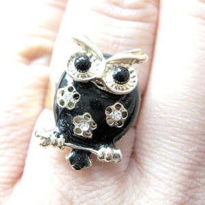 Black Owl Ring image 4