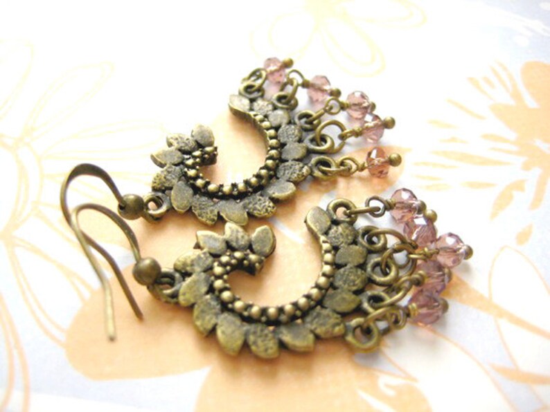 Feather Earrings Chandelier Dangle Earring Etsy