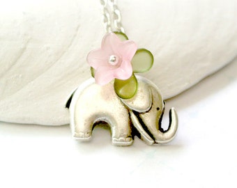 Elephant Necklace-Good Luck Eelphant Necklace-Animal Jewelry-Friendship Necklace-Everyday Necklace-Elephant Gifts-Gift For Her