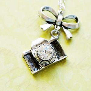 Photographer Jewelry-Camera Gift-Camera Necklace-Camera Pendant Necklace-Photographer Necklace-Photo Necklace-Silver Camera-Camera Gift
