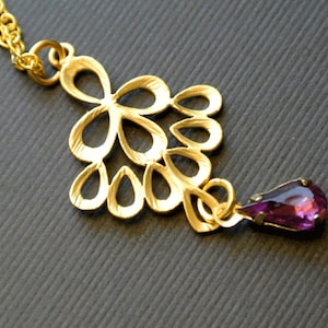 Gold Peacock Necklace,Bird Necklace, Peacock Feather Necklace, Gold Peacock Prendant Necklace