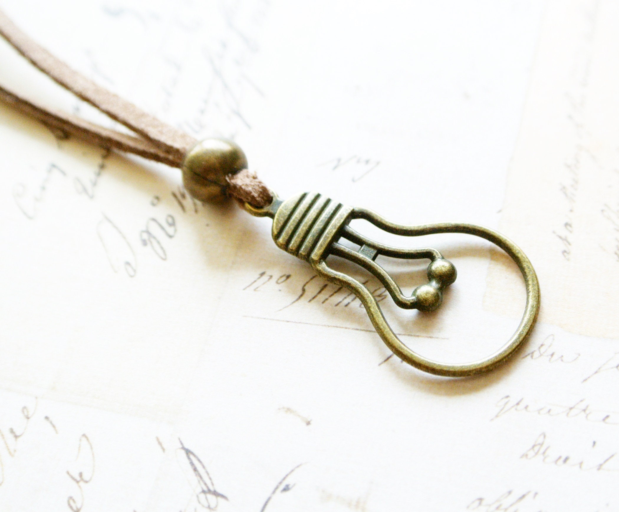 Lightbulb Necklace Vintage Style Pendant 50