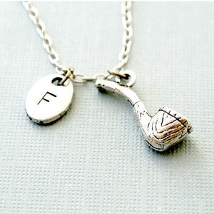 Pfeife Halskette, Tabak Pfeife Halskette, Initial Halskette, erste Hand gestempelt, personalisiert, Antik Silber, Monogramm