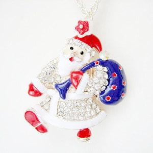 Santa Claus Necklace for Holiday gift
