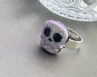 Halloween-sieraden, schedelring, Halloween-ring, Halloween-schedelringen, schedelring voor vrouwen, gotische schedelring, Halloweencadeaus