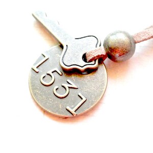 Antike Bronze Schlüssel mit 1531 Tag Halskette Geschenk für ihn-Tag Halskette-Schlüssel Halskette-Herren Halskette-Herren Schmuck-Weihnachtsgeschenk-Geburtstagsgeschenk