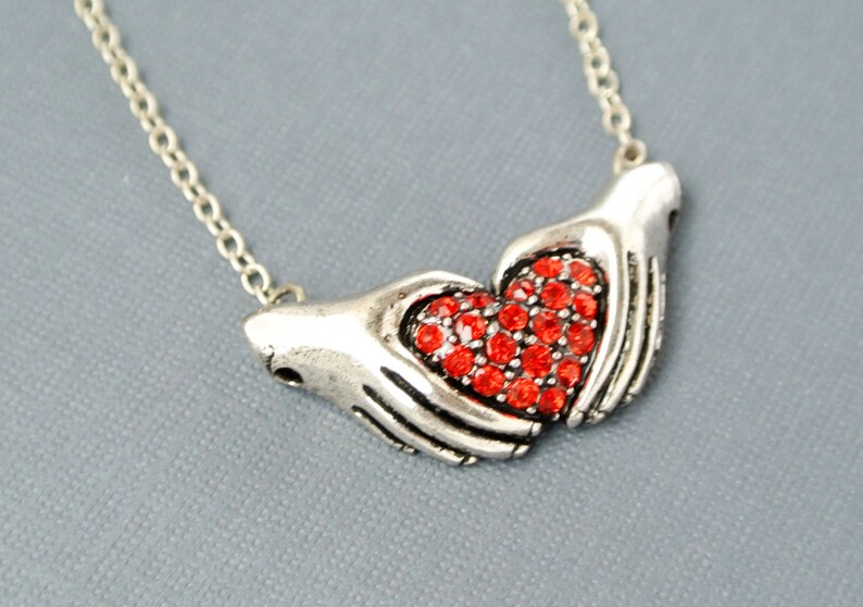 Heart NecklaceValentines Jewelry Valentine's Etsy