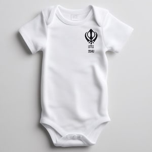 Sikh Khanda Baby Onesie - Individueller Babybody