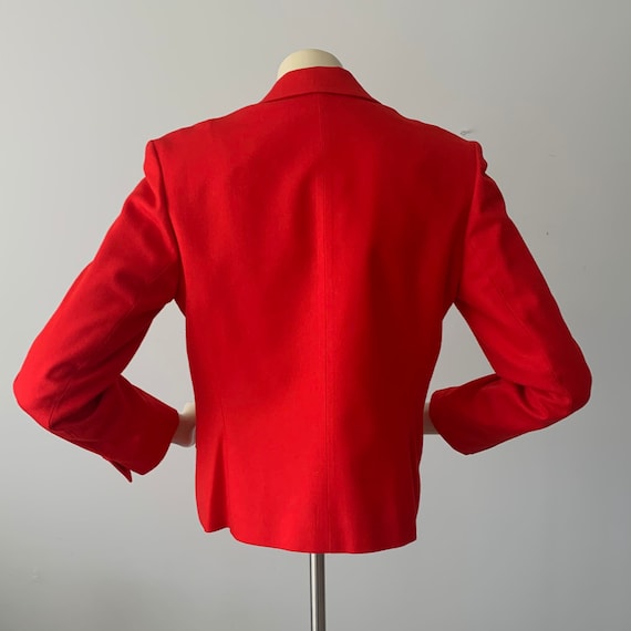 1970s PENDLETON Red Wool Blazer Jacket . Vintage … - image 7