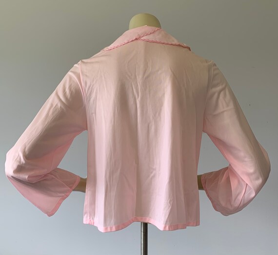 1960s Pink Bed Jacket.  Vintage Retro 60s Lingeri… - image 10