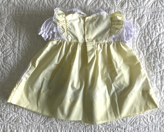 1980s Baby Girls Baby Doll Dress . Vintage 70s 80… - image 5